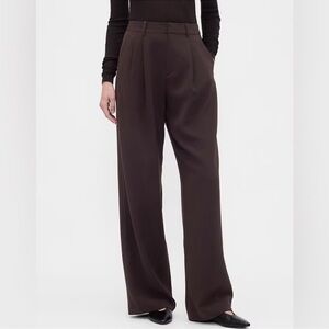 NWT! Gap Brown 365 High Rise Pleated Trousers 855968